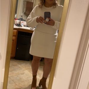 Beautiful white sweater dress